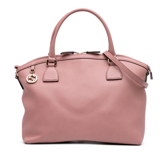 Pre-Loved Gucci Large Dollar Calfskin GG Charm Dome Satchel - Picture 1 of 10